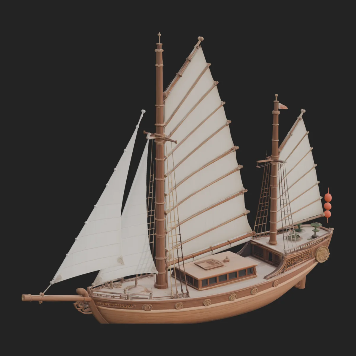 Chinese Junk Ship Model Design 4