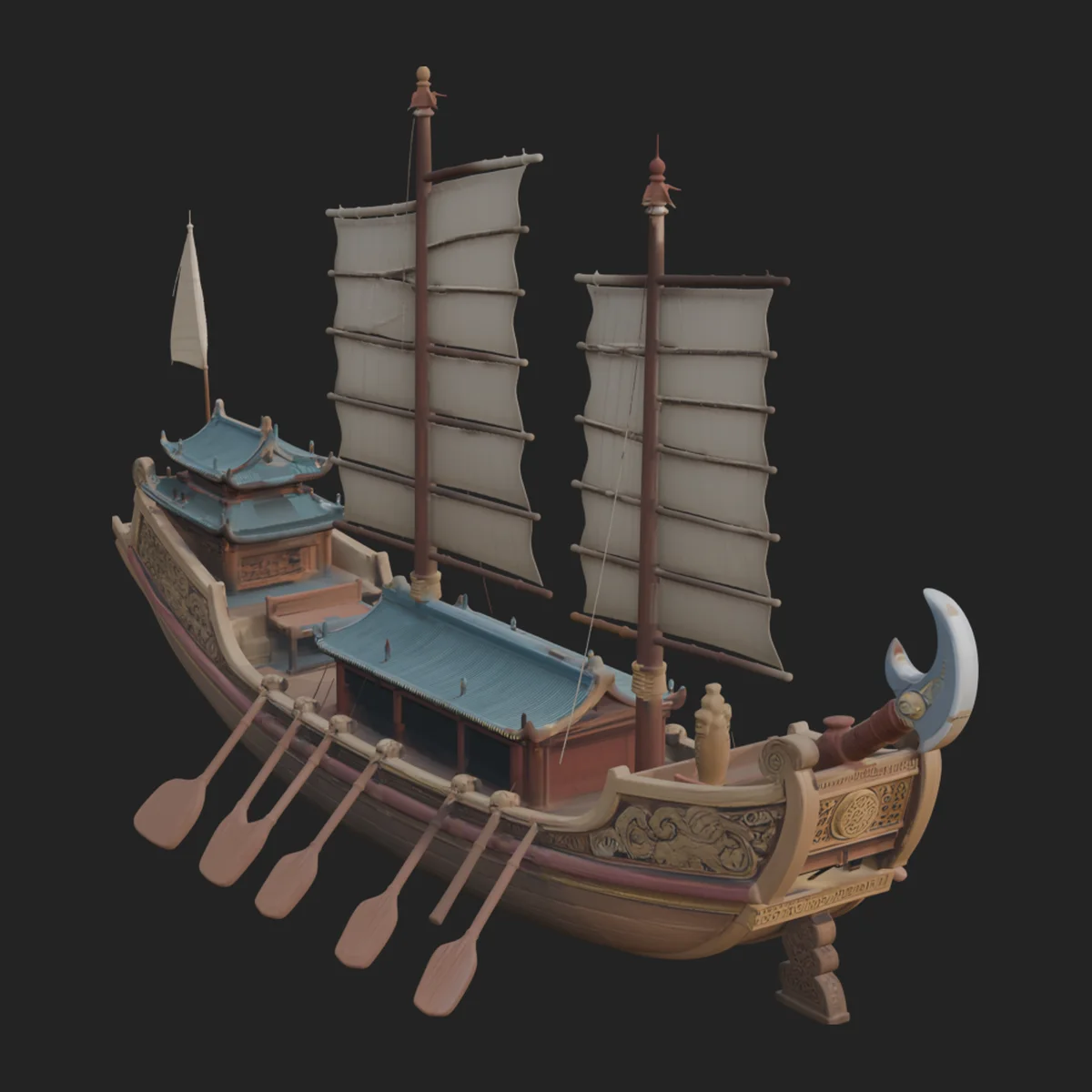 Chinese Junk Ship Model Design 40