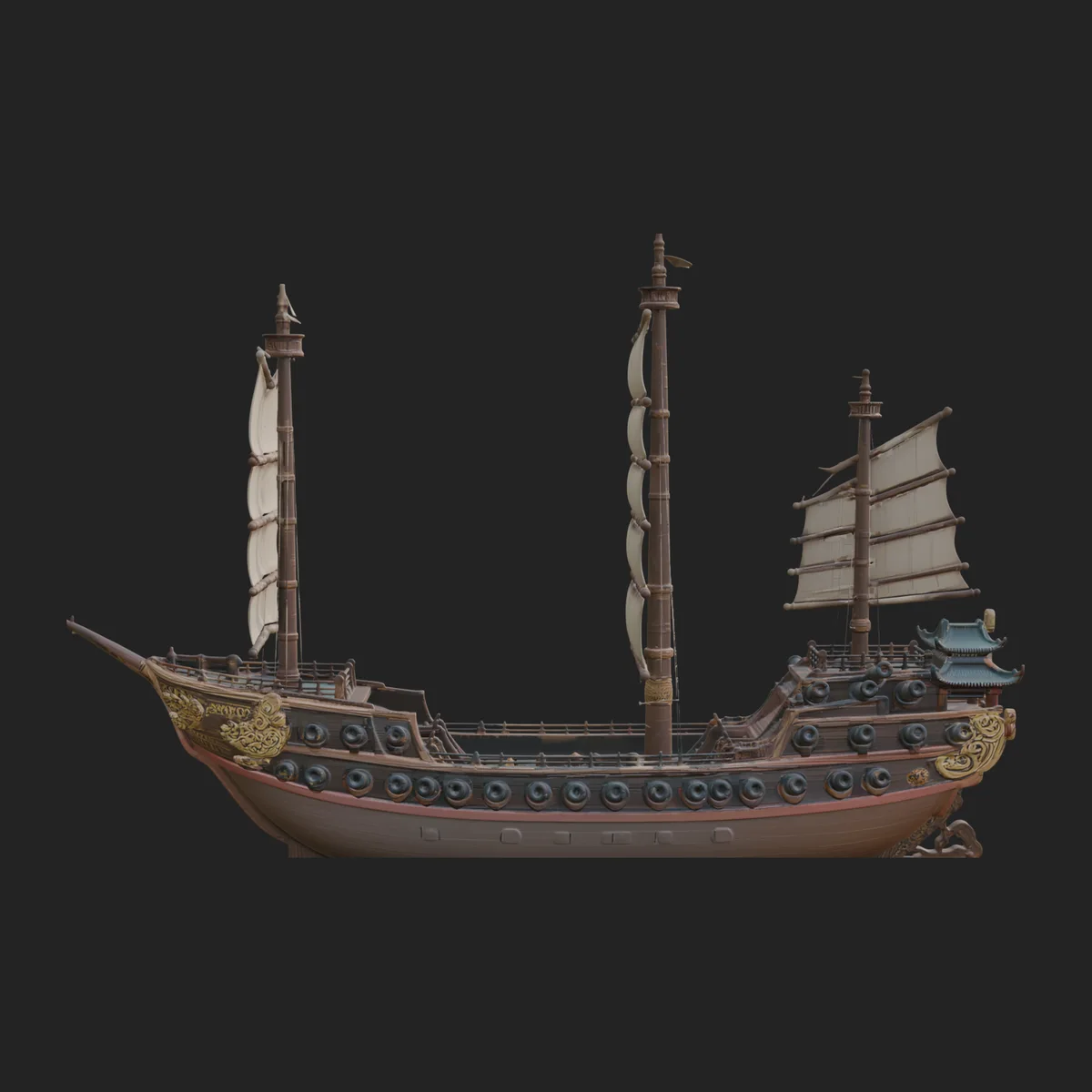 Chinese Junk Ship Model Design 41