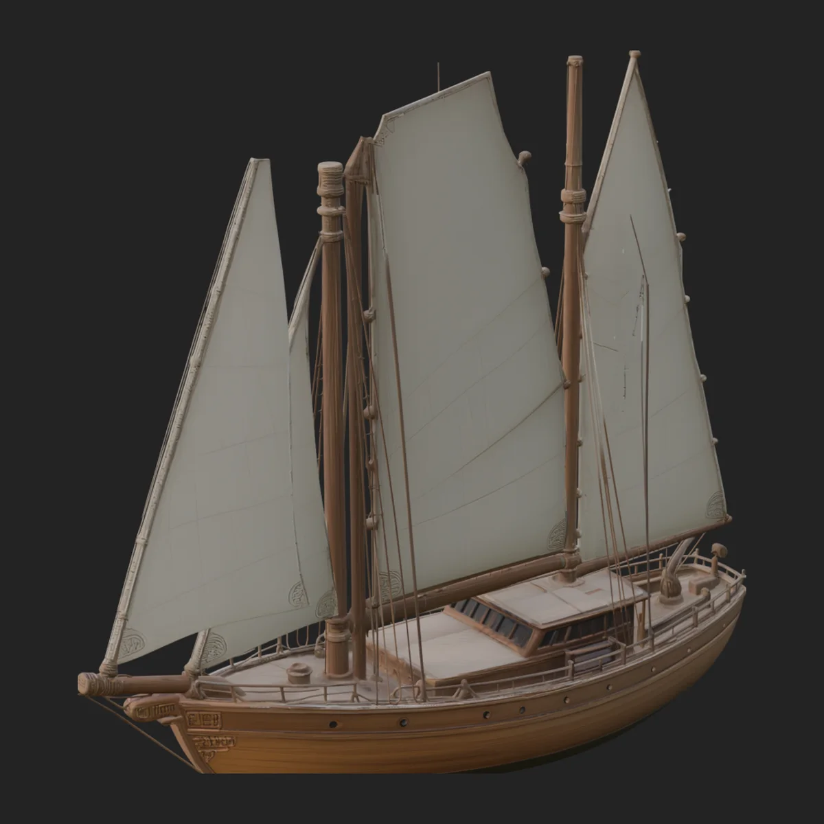 Chinese Junk Ship Model Design 8