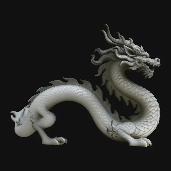 Chinese Serpent Dragon Statue Design 2