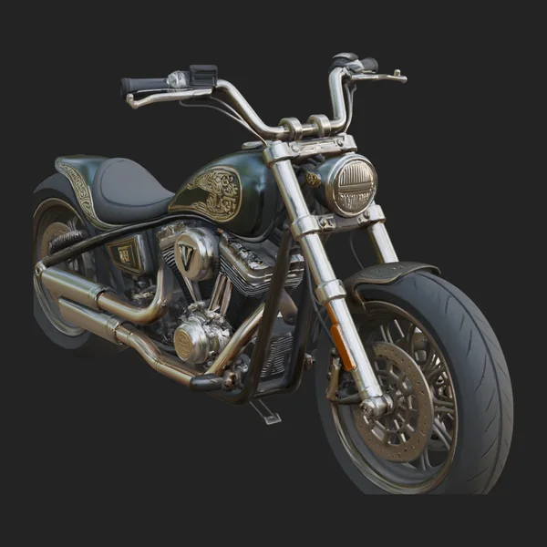 Chopper Motorcycle Model Design 1