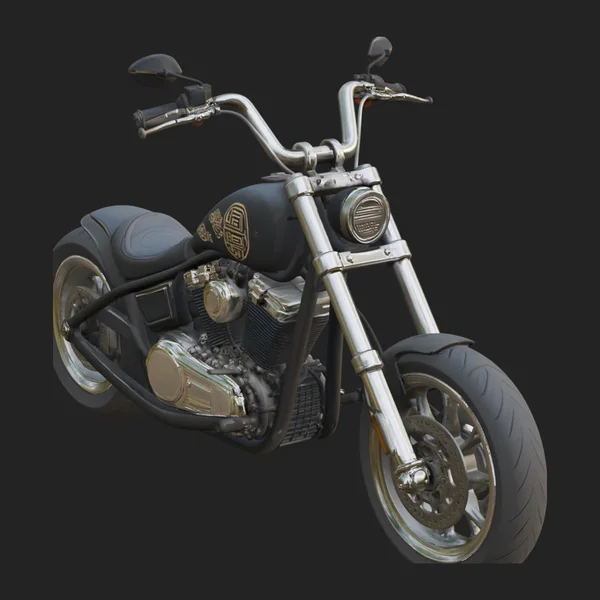 Chopper Motorcycle Model Design 2