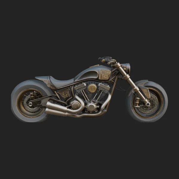 Chopper Motorcycle Model Design 4