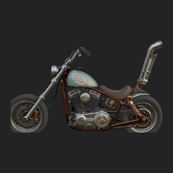Chopper Motorcycle Model Design 6