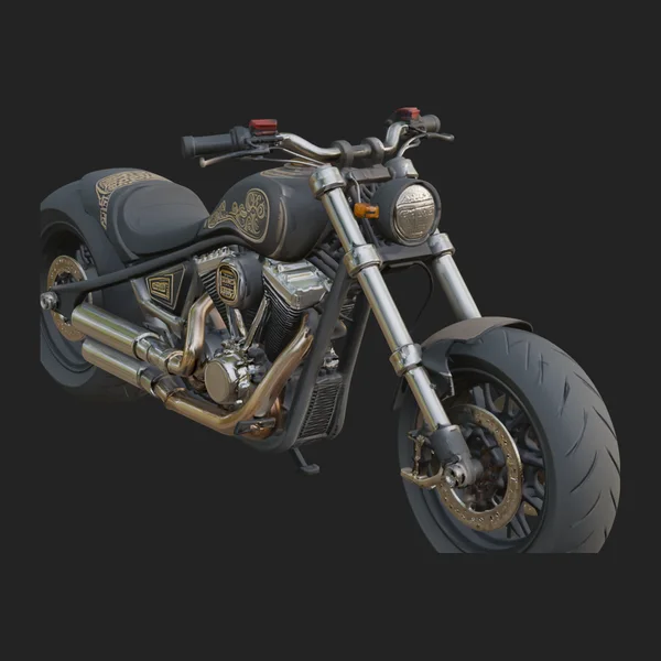 Chopper Motorcycle Model Design 7