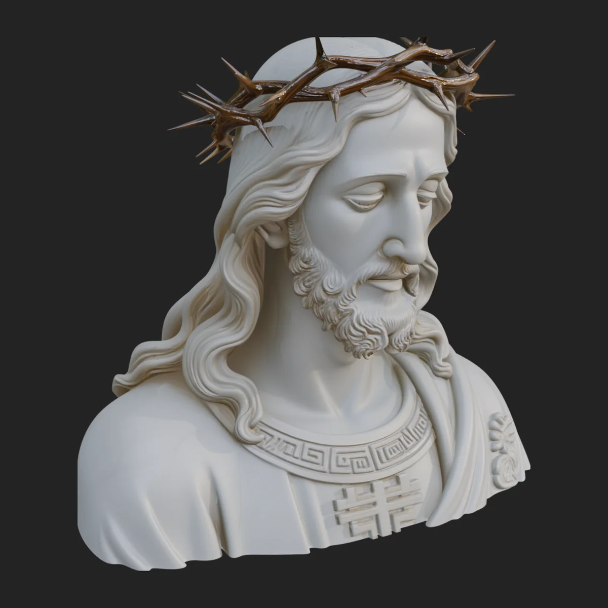 Christ Bust Statue Design 2