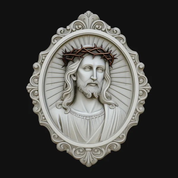 Christ Crown of Thorns Medallion Pendant Design 1