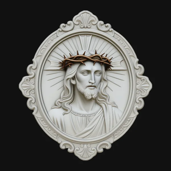 Christ Crown of Thorns Medallion Pendant Design 3