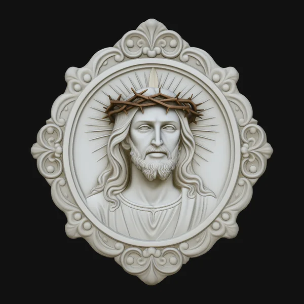 Christ Crown of Thorns Medallion Pendant Design 4