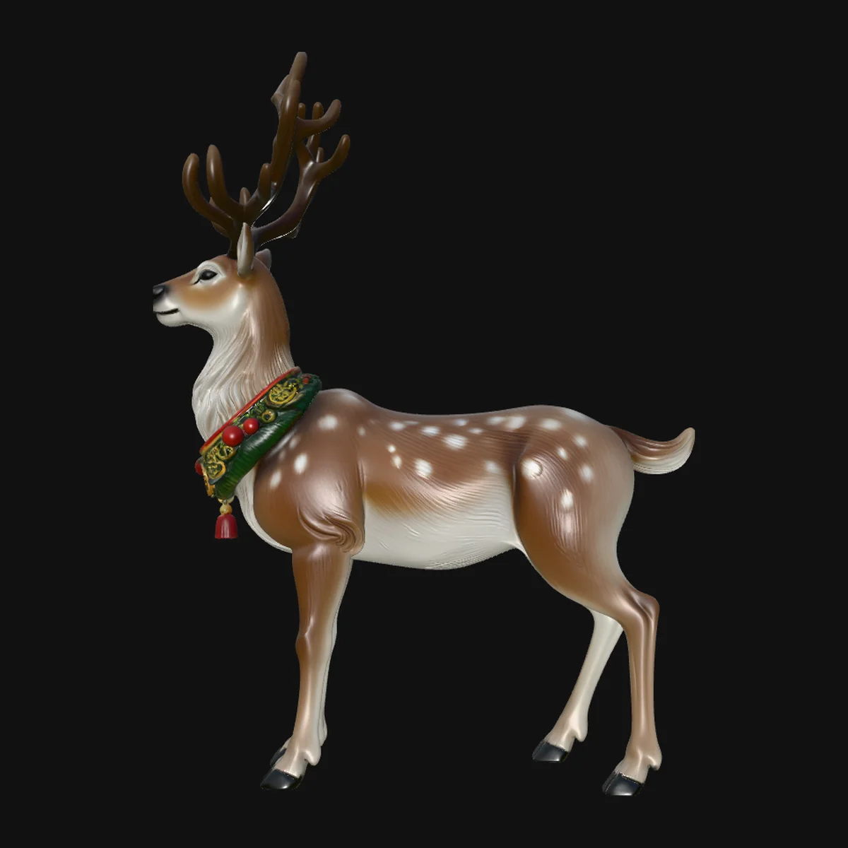 Christmas Reindeer Statue Design 3