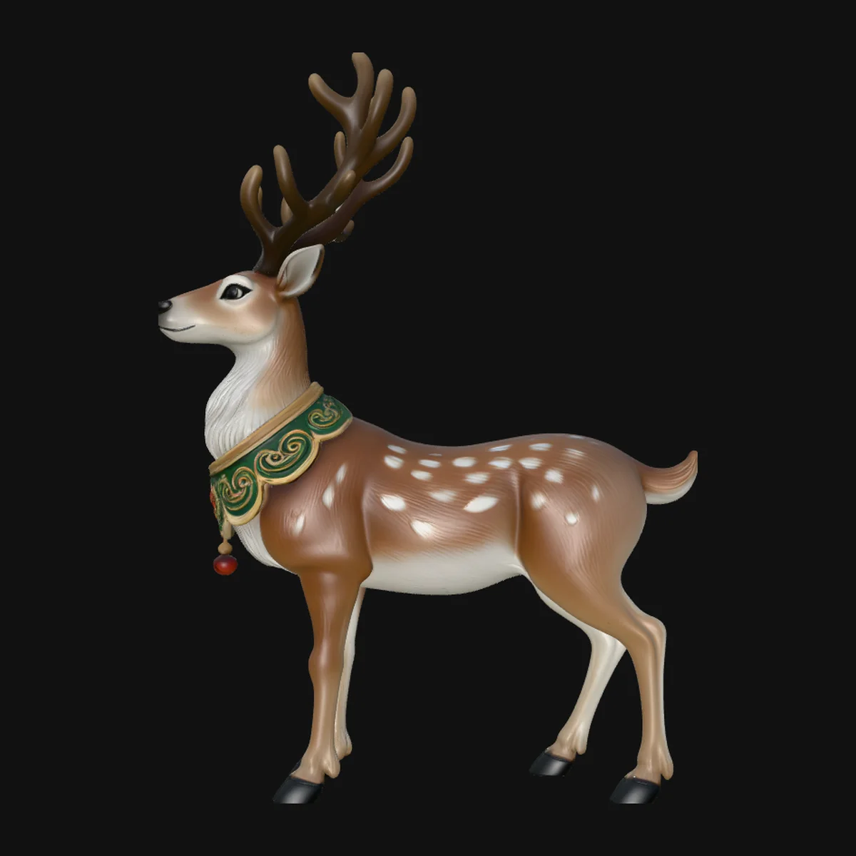 Christmas Reindeer Statue Design 4