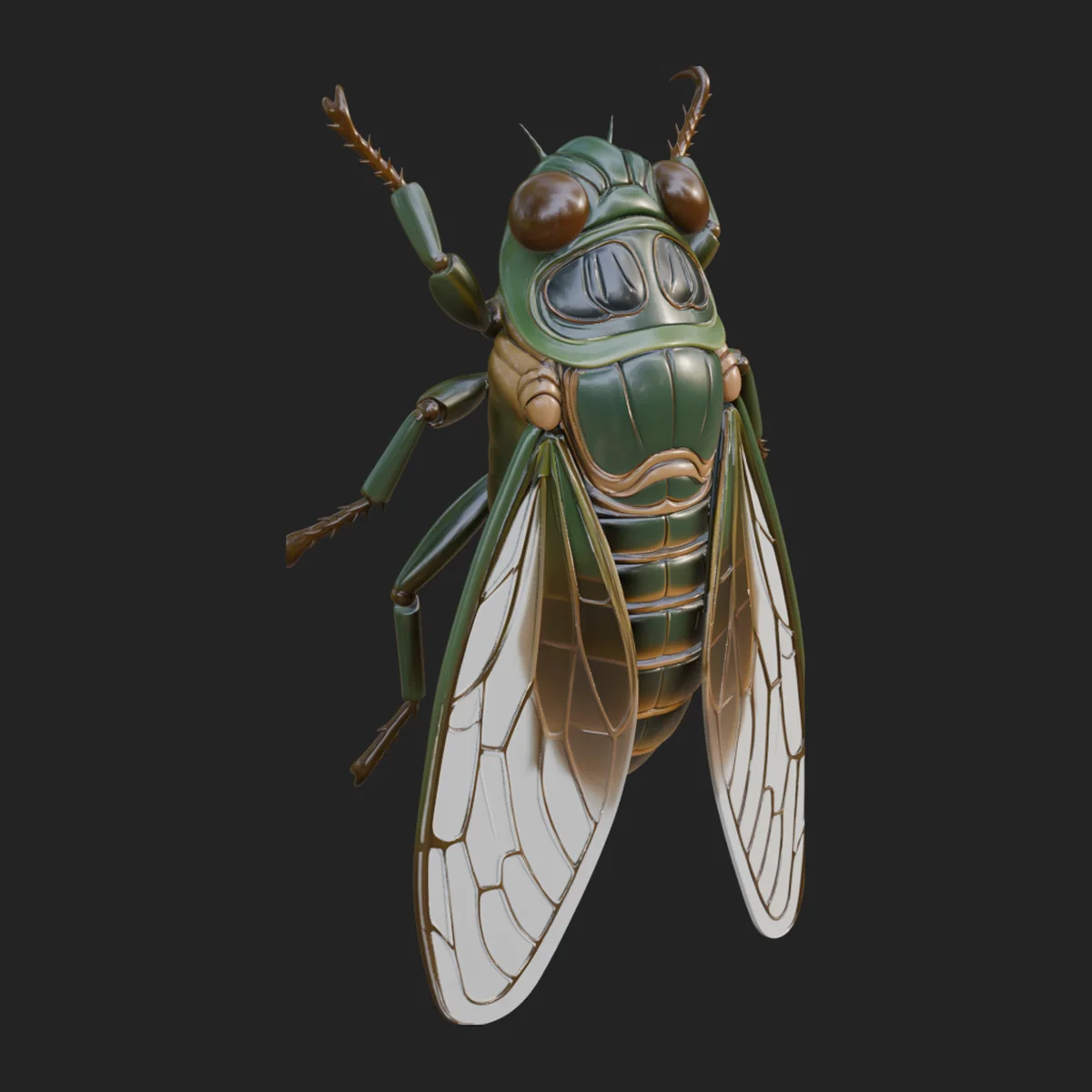 Cicada Statue Design 1
