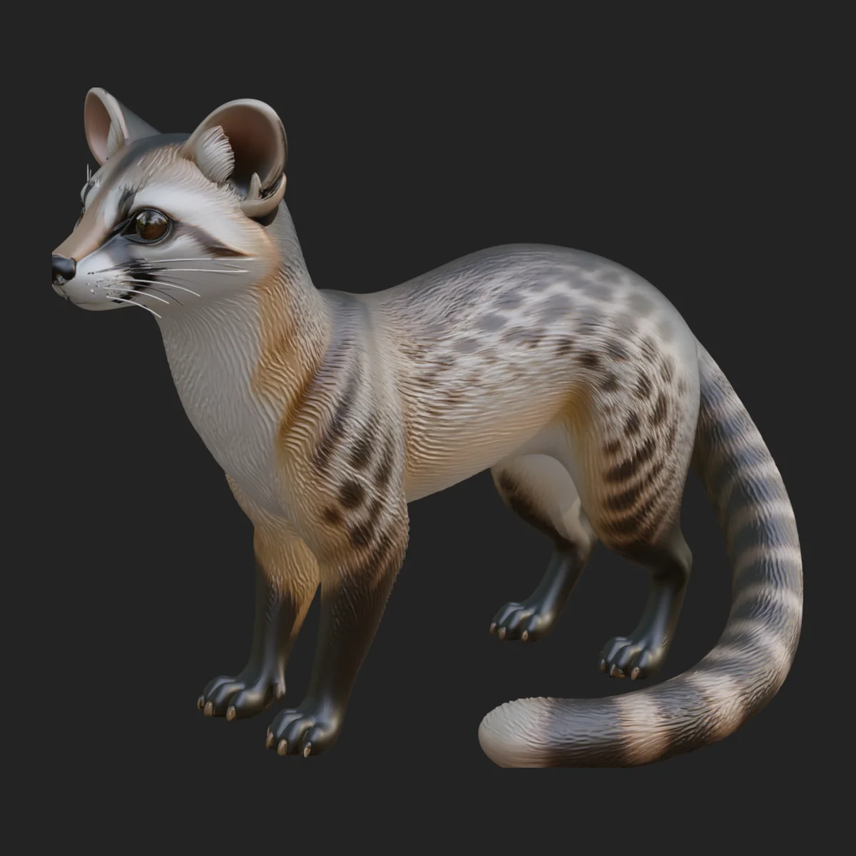 Civet Cat Statue Design 1