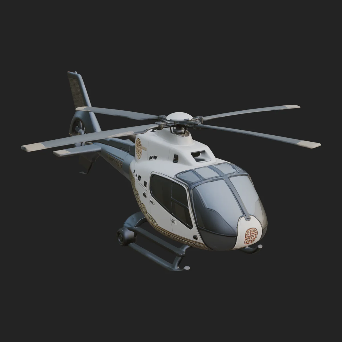 Civil Helicopter Model Design 10