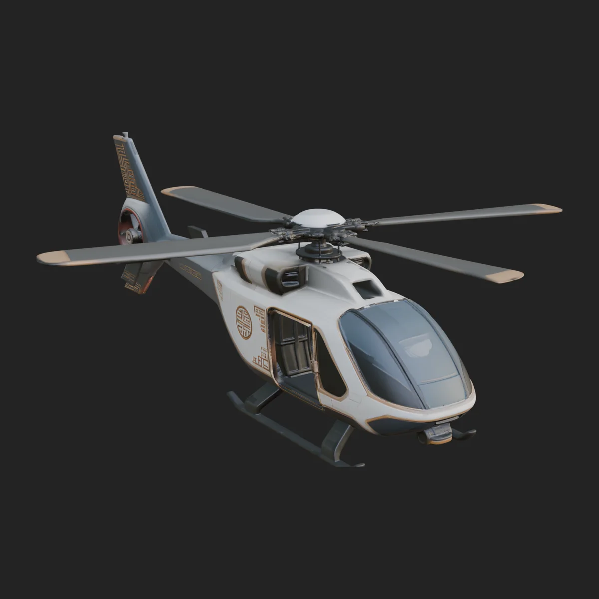 Civil Helicopter Model Design 2