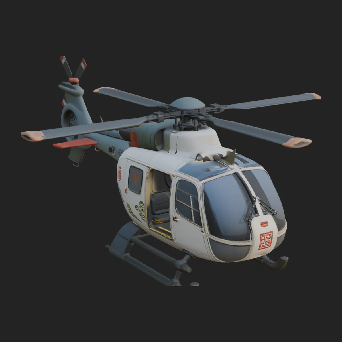 Civil Helicopter Model Design 6