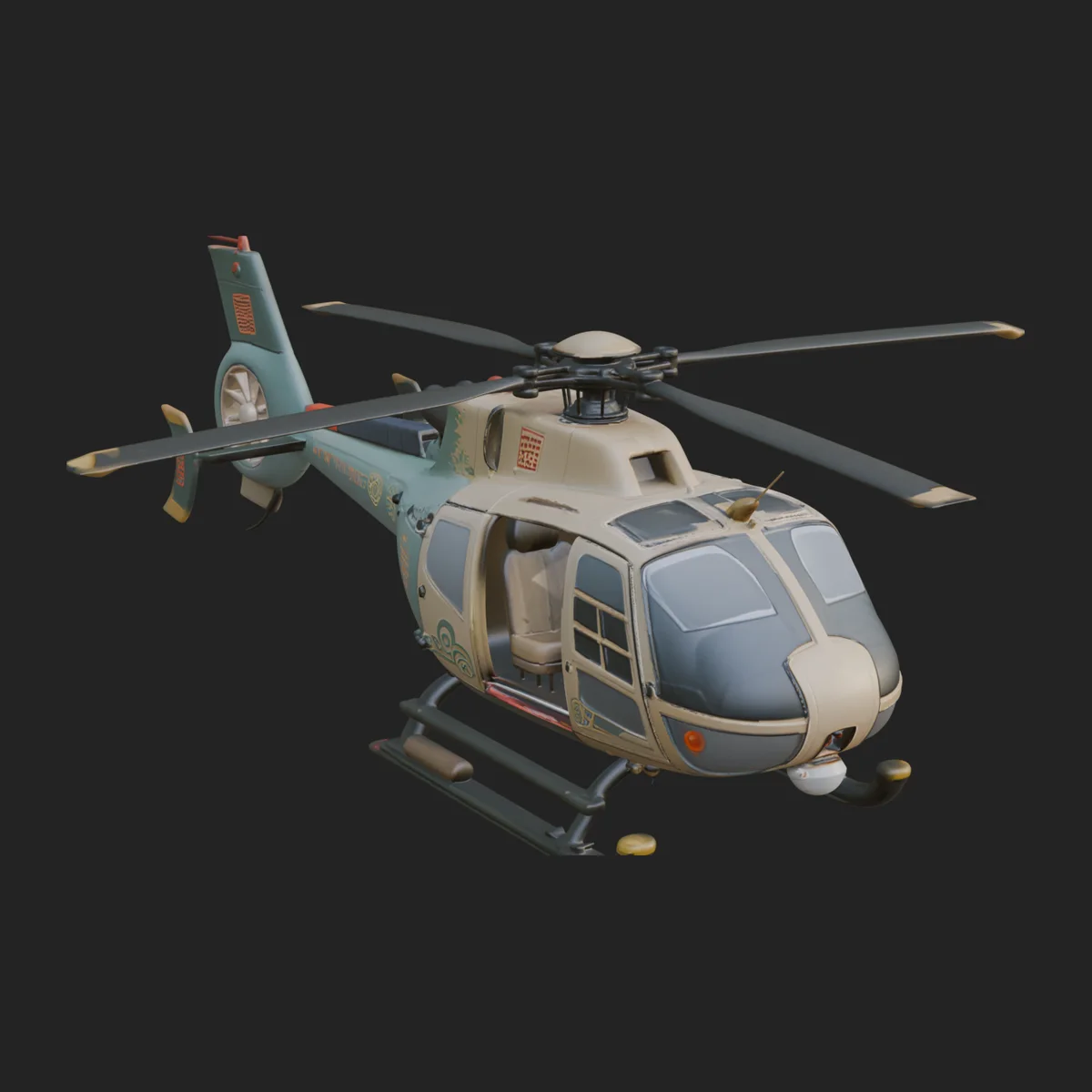 Civil Helicopter Model Design 9