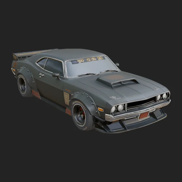 Classic Muscle Car Model Design 1