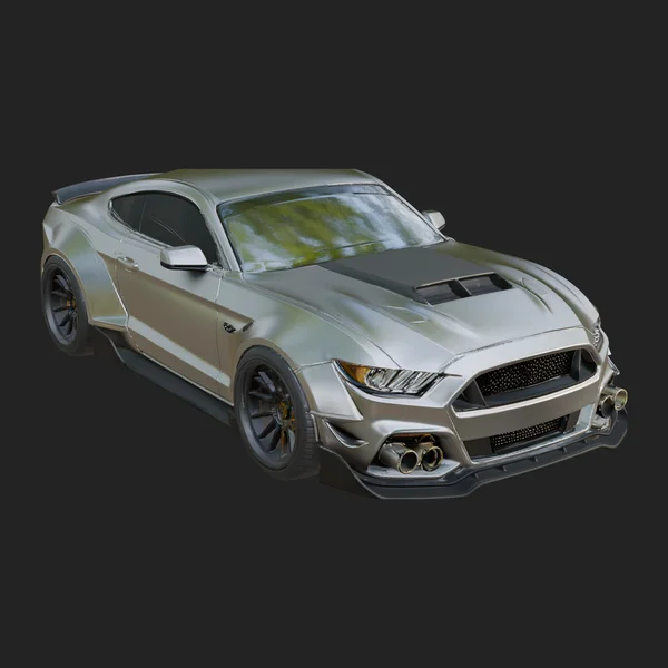 Classic Muscle Car Model Design 10