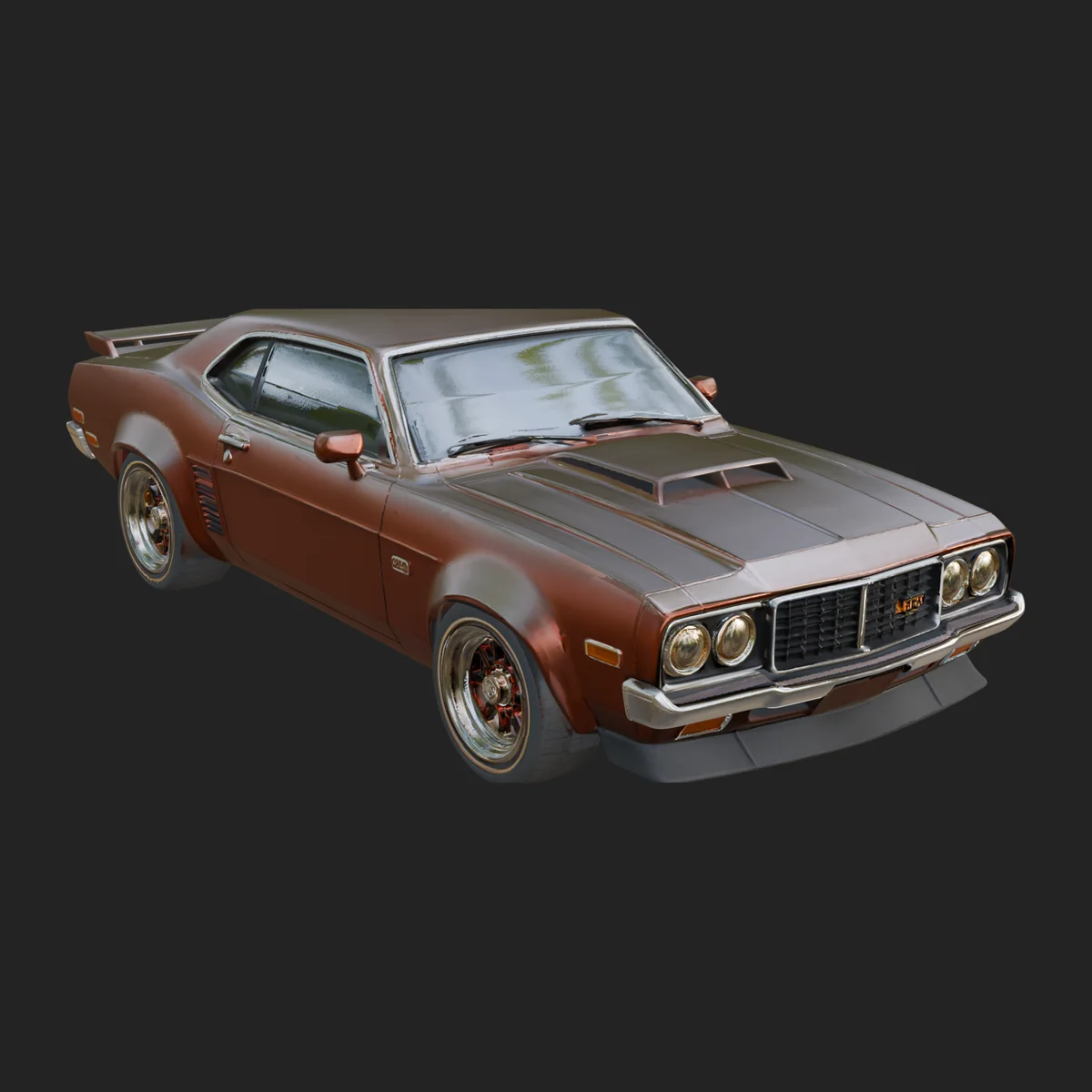 Classic Muscle Car Model Design 14