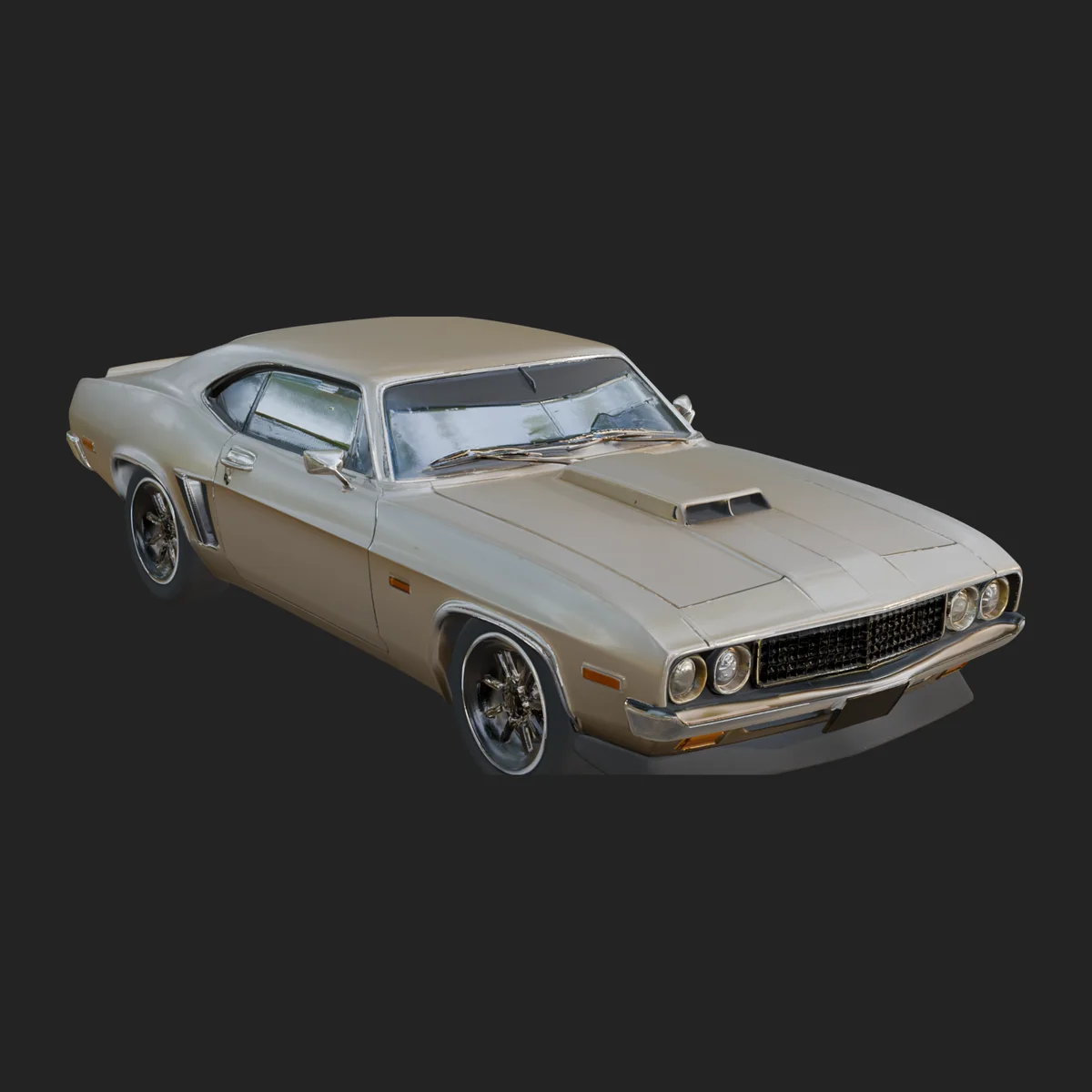 Classic Muscle Car Model Design 15