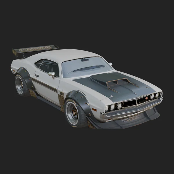 Classic Muscle Car Model Design 16