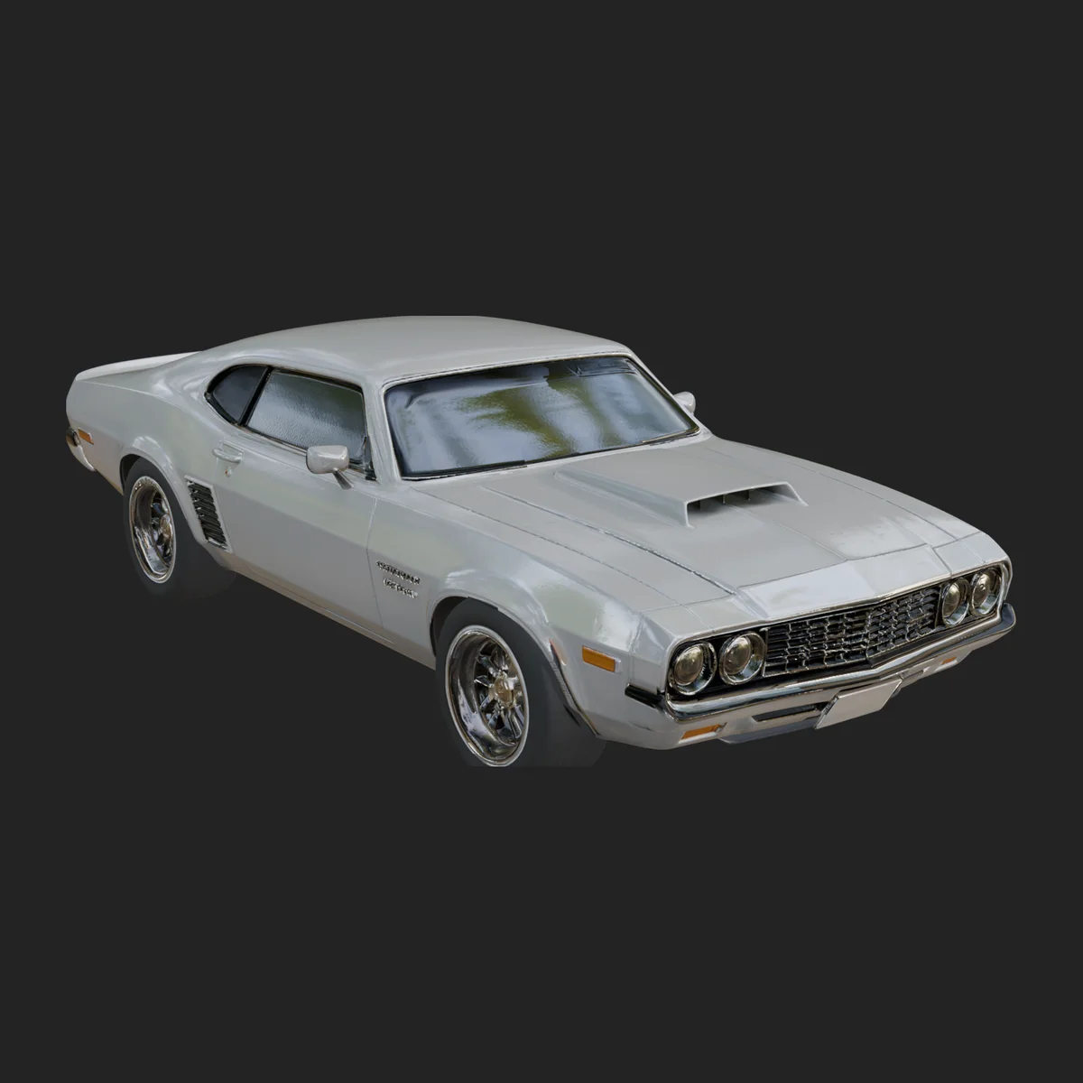 Classic Muscle Car Model Design 2