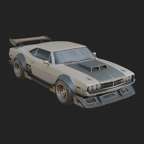 Classic Muscle Car Model Design 3