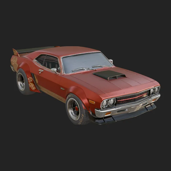 Classic Muscle Car Model Design 4