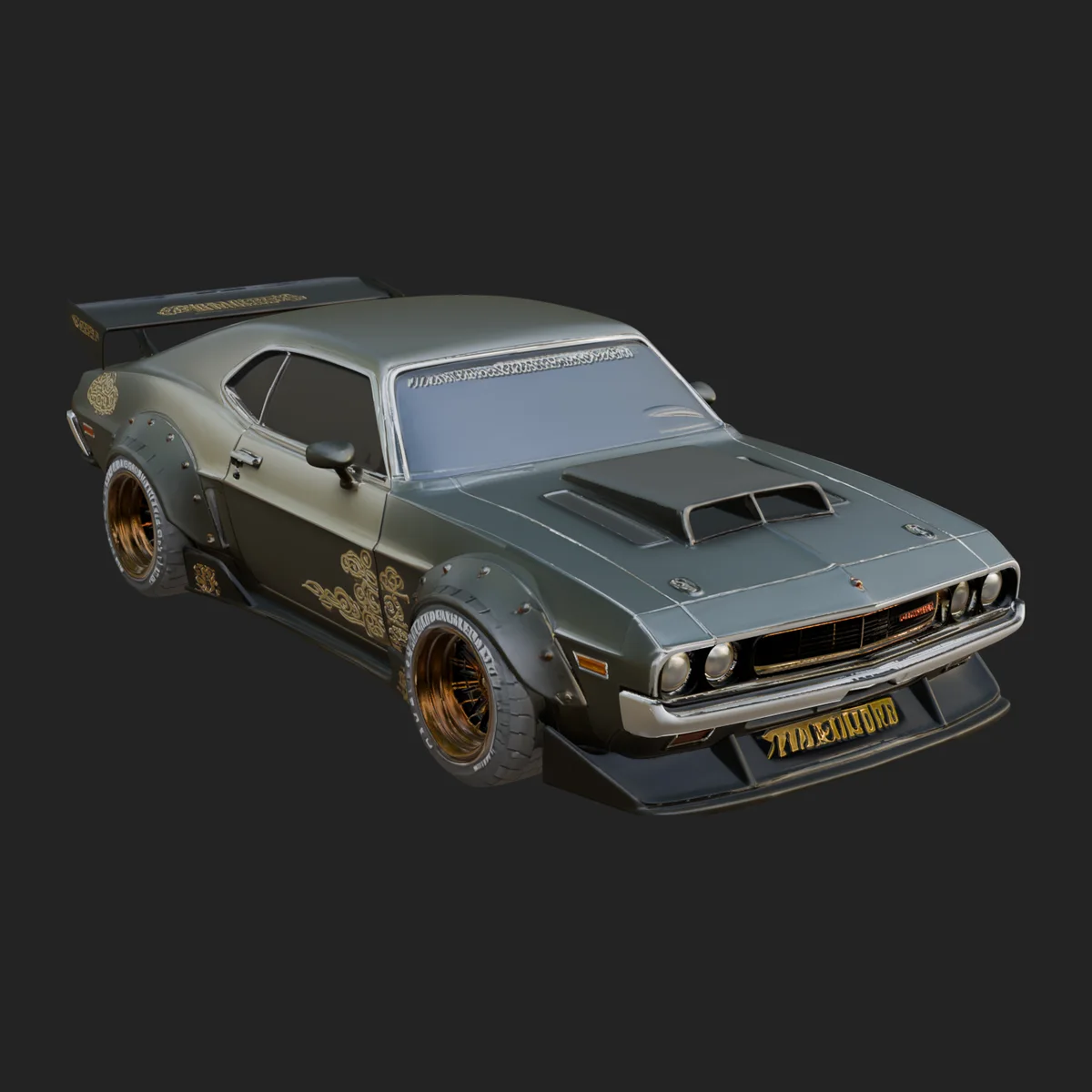Classic Muscle Car Model Design 5