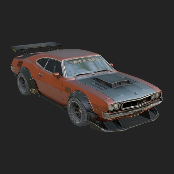Classic Muscle Car Model Design 7