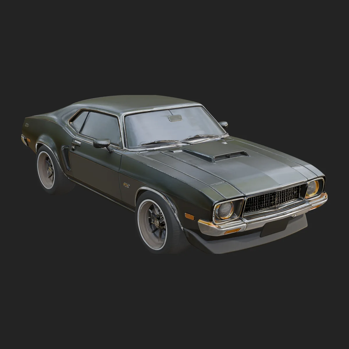 Classic Muscle Car Model Design 9