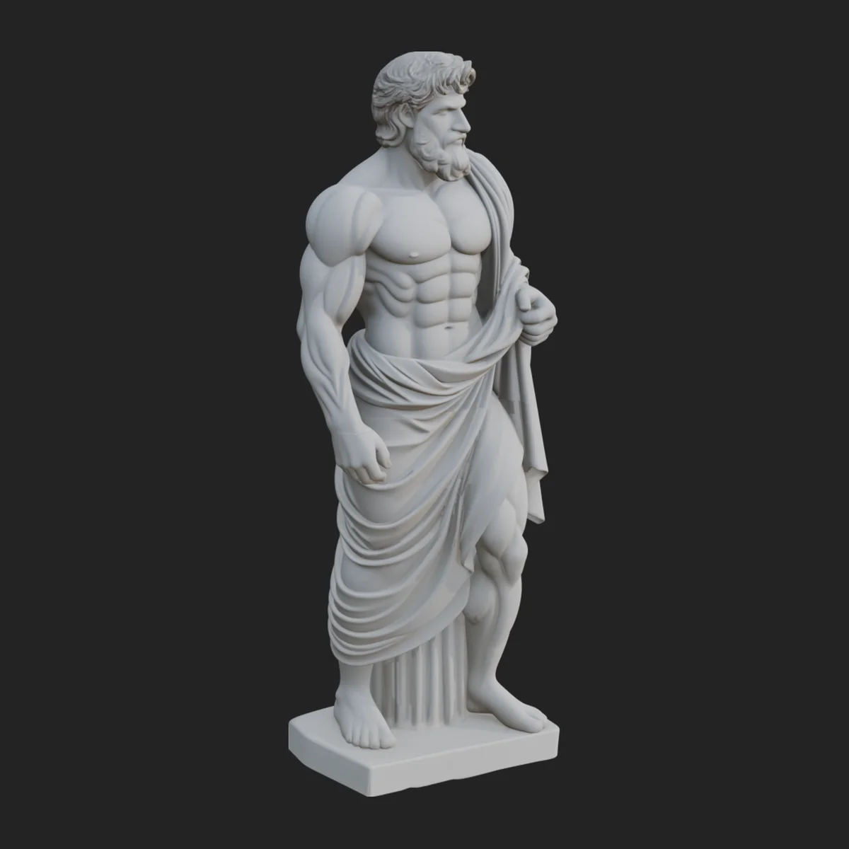 Classical Draped God Statue Design 2