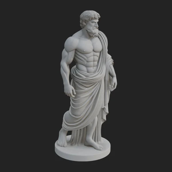 Classical Draped God Statue Design 3