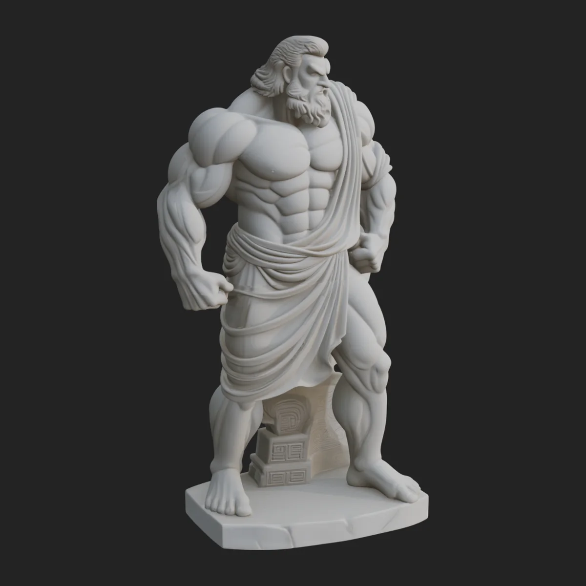 Classical Draped God Statue Design 5