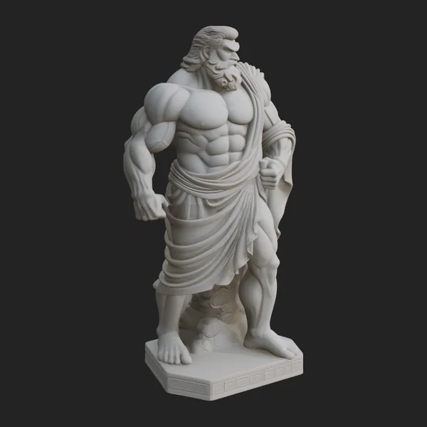 Classical Draped God Statue Design 7