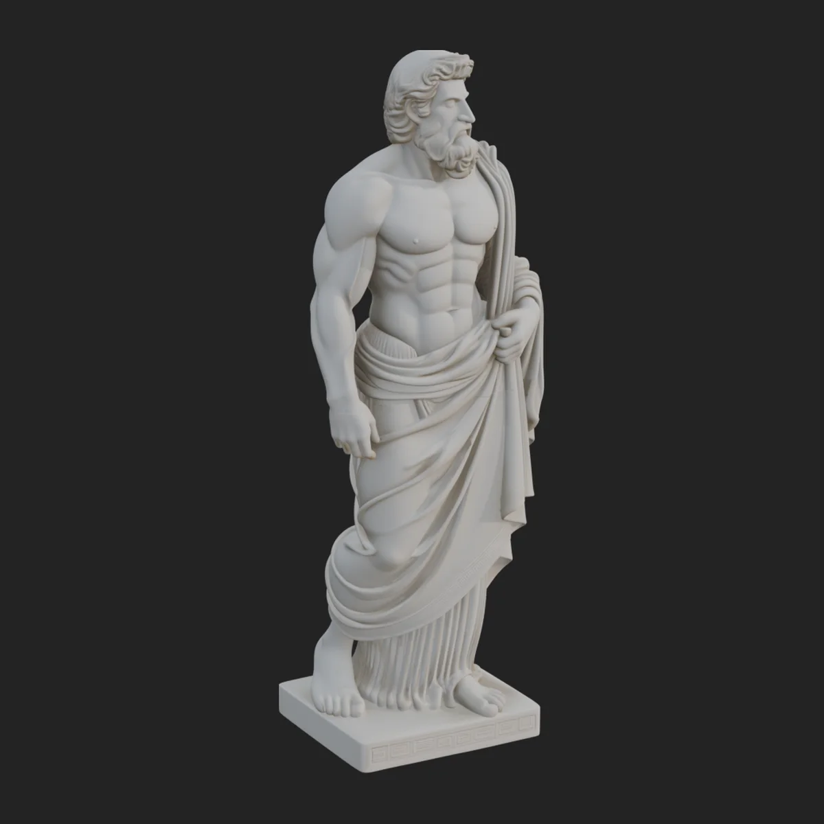 Classical Draped God Statue Design 8