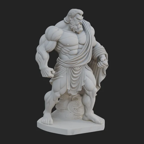 Classical Draped God Statue Design 9