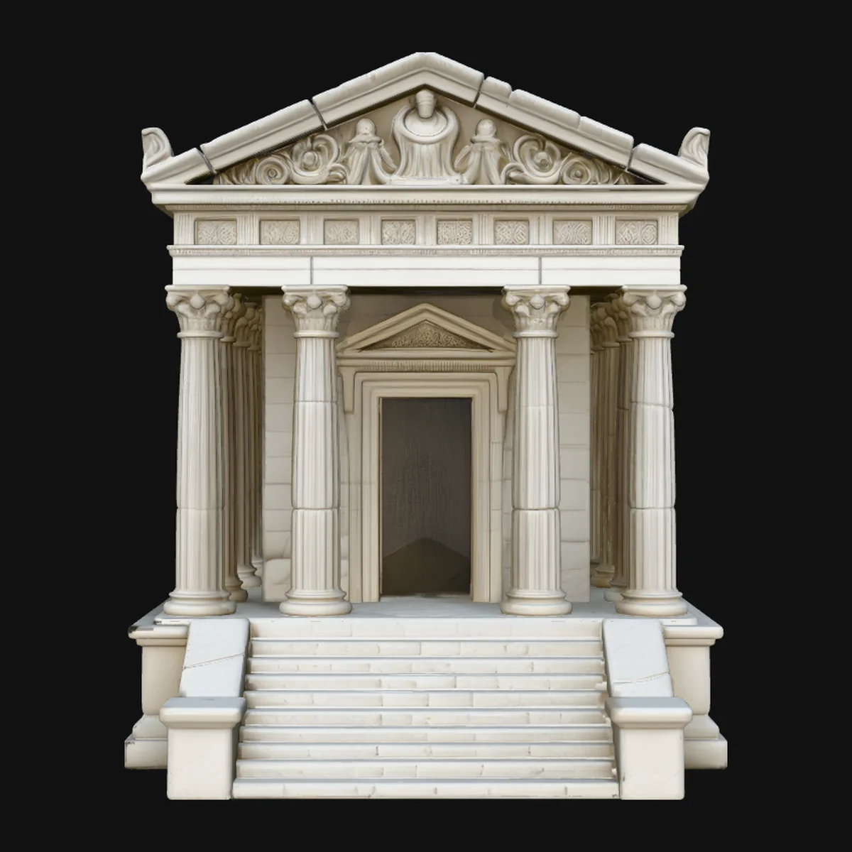 Classical Temple Model Design 3