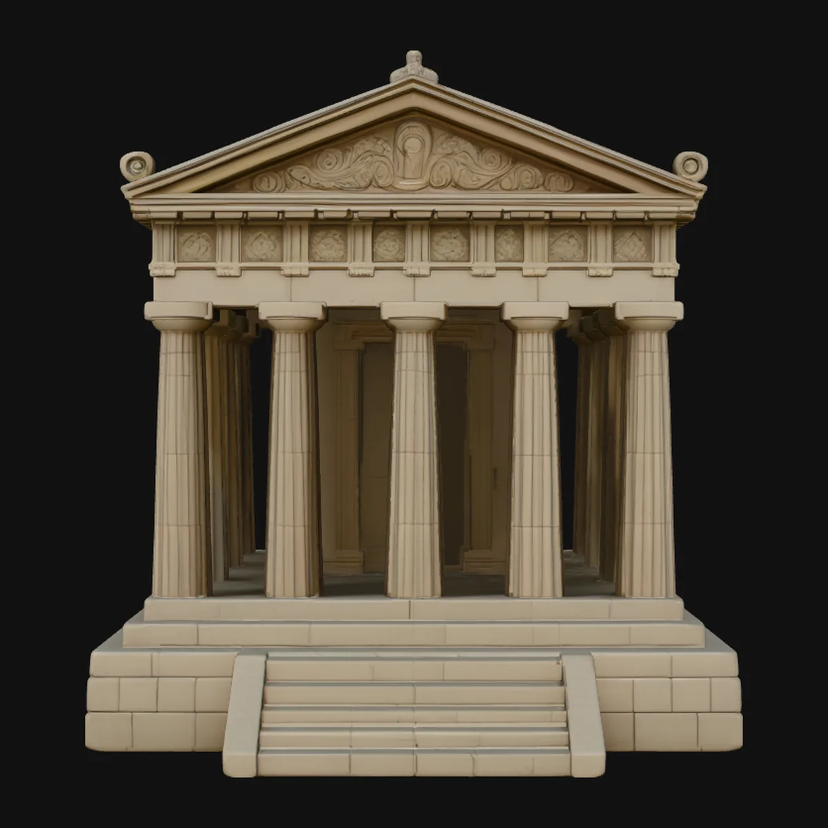 Classical Temple Model Design 5