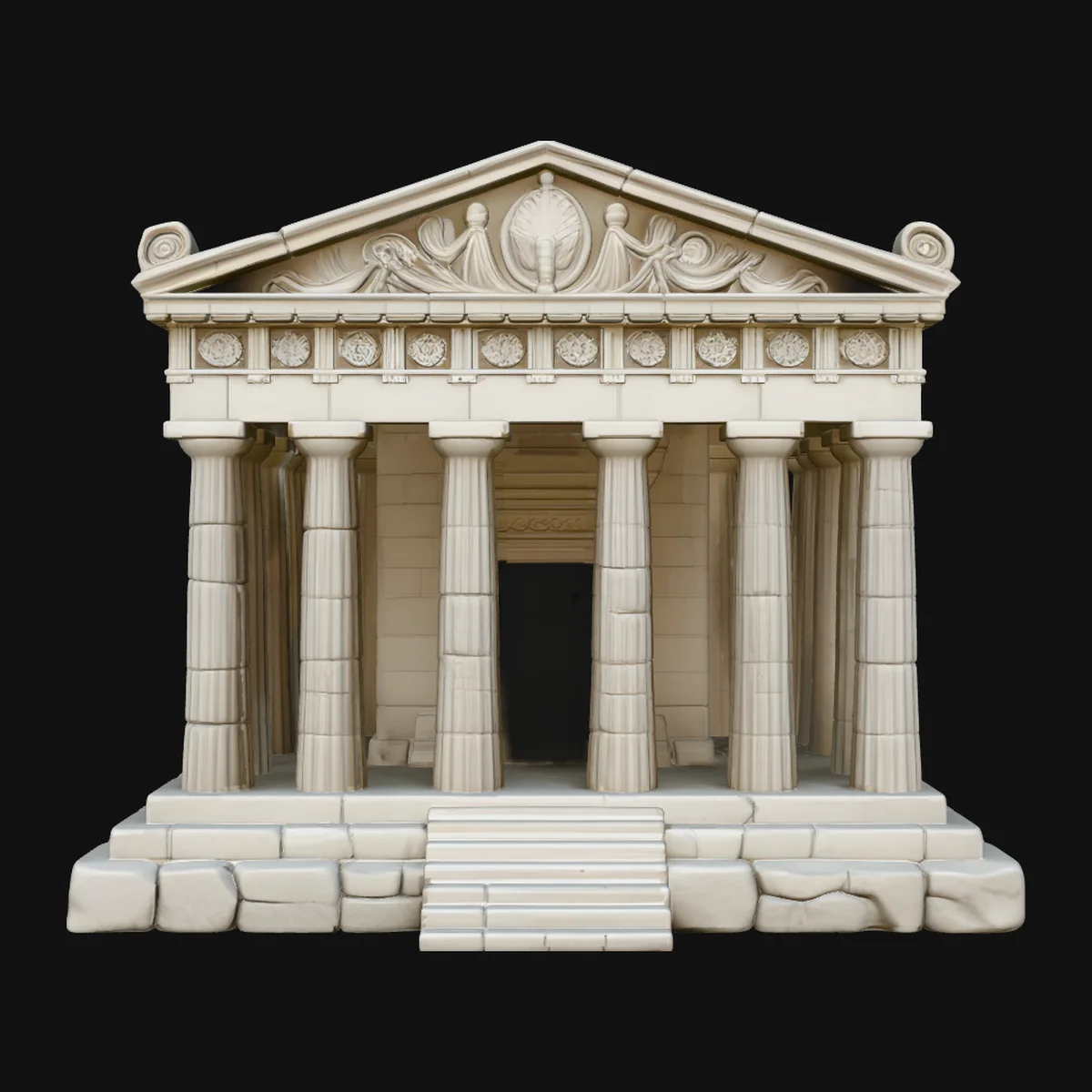 Classical Temple Model Design 6