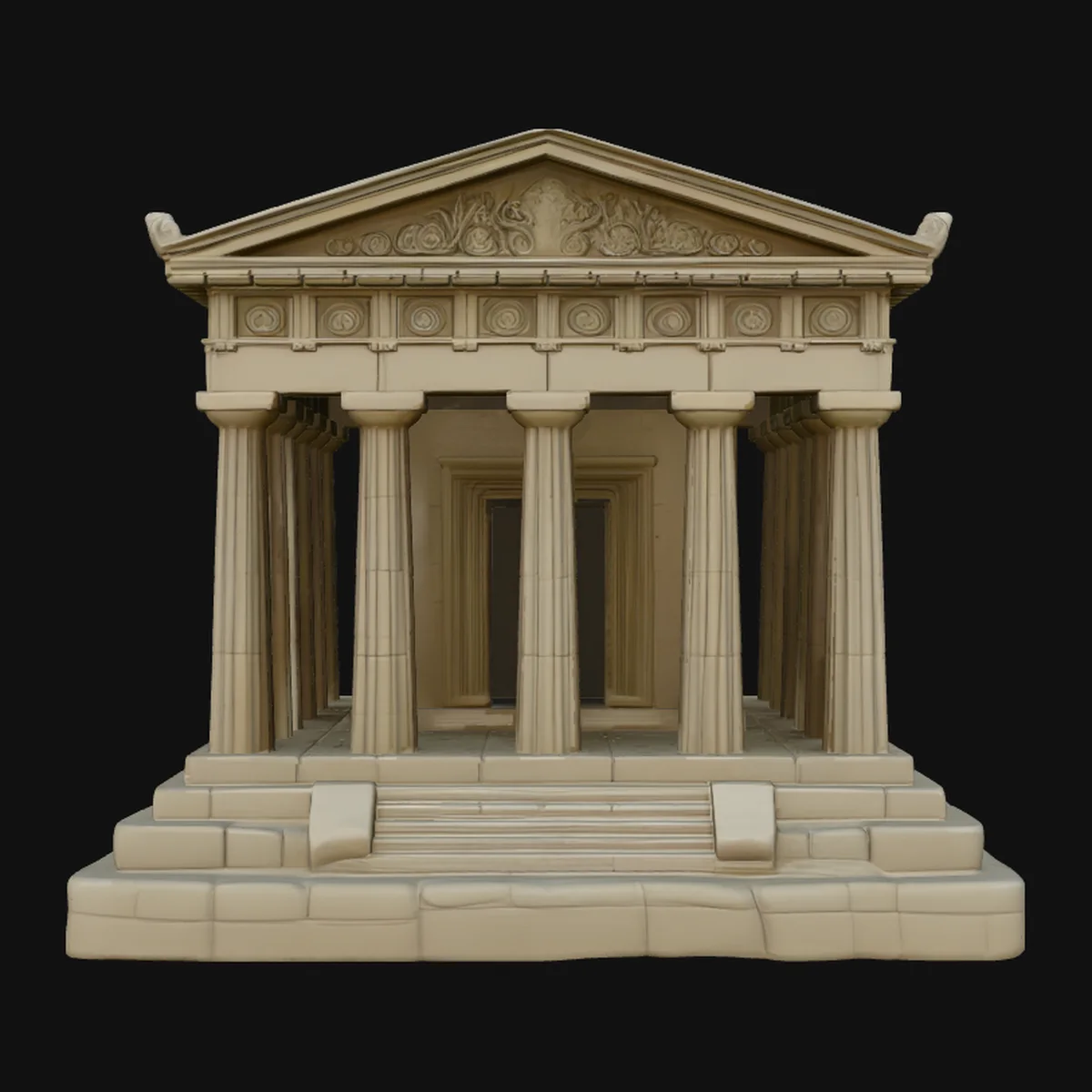 Classical Temple Model Design 7