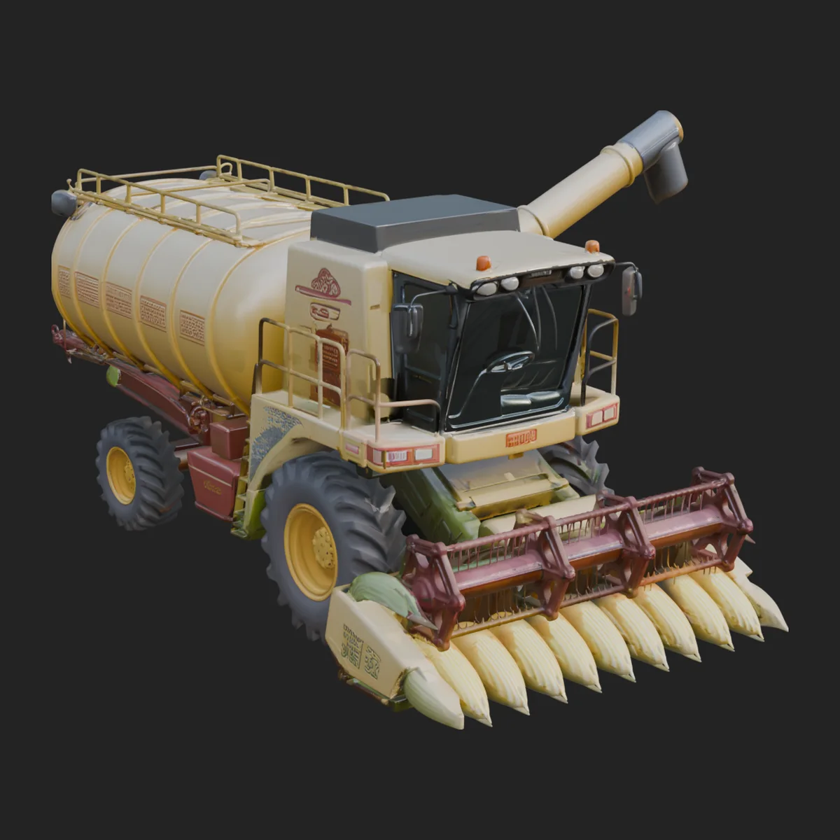 Combine Harvester Model Design 15