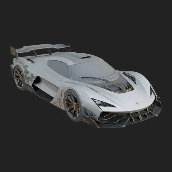 Concept Hypercar Model Design 2