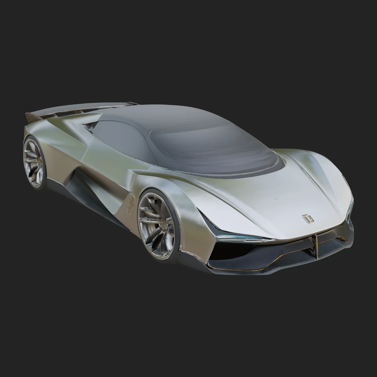 Concept Hypercar Model Design 3