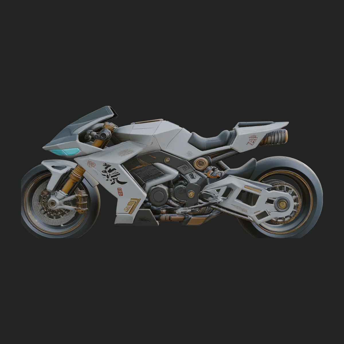 Concept Motorcycle Model Design 3