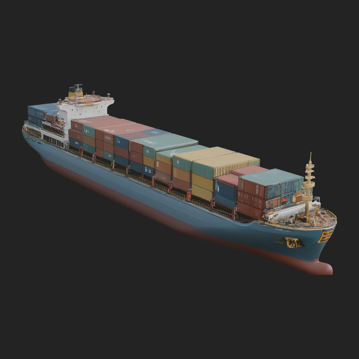 Container Ship Model Design 1