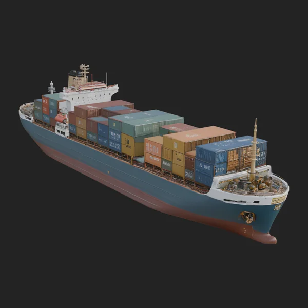 Container Ship Model Design 12