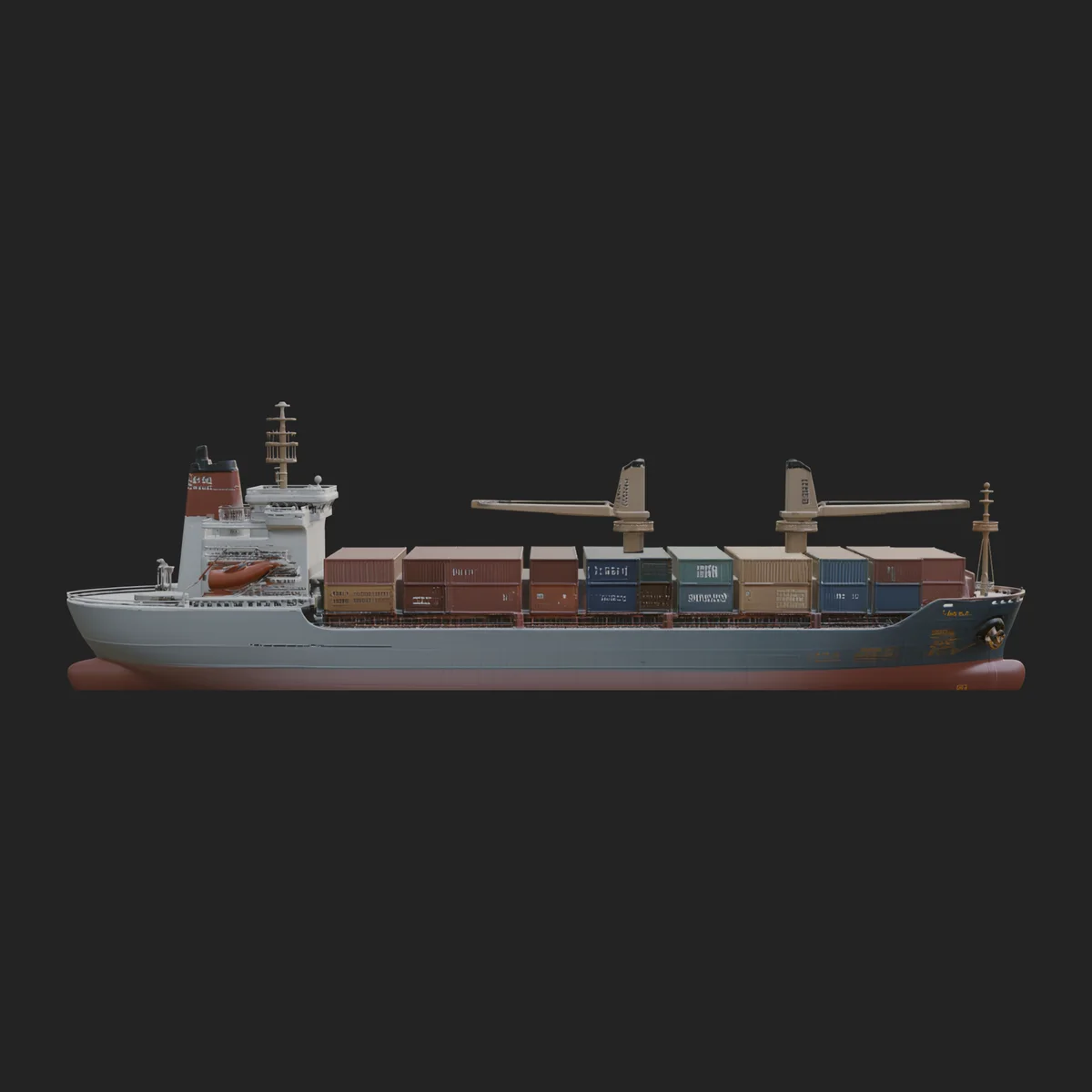 Container Ship Model Design 13